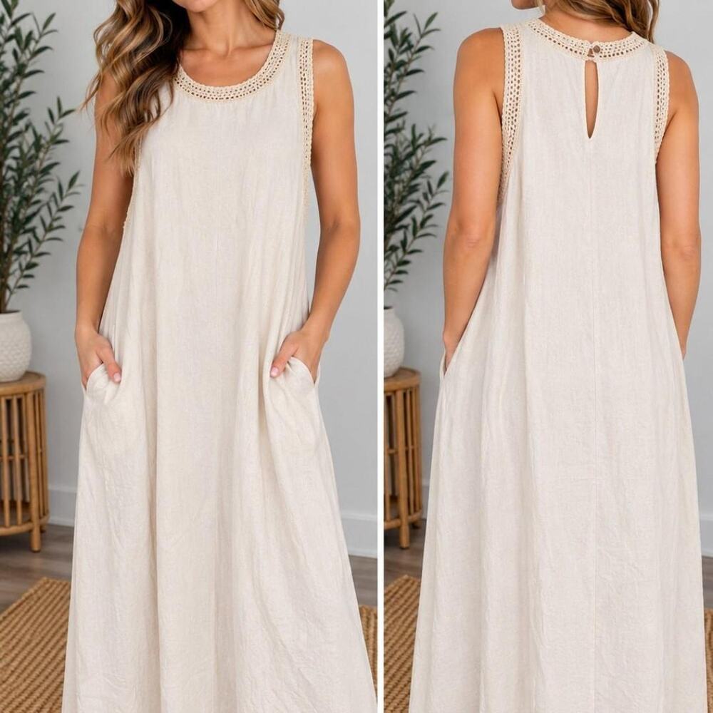 Rachel zoe cream maxi dress